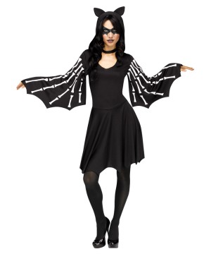 Womens Skeleton Dress Costume