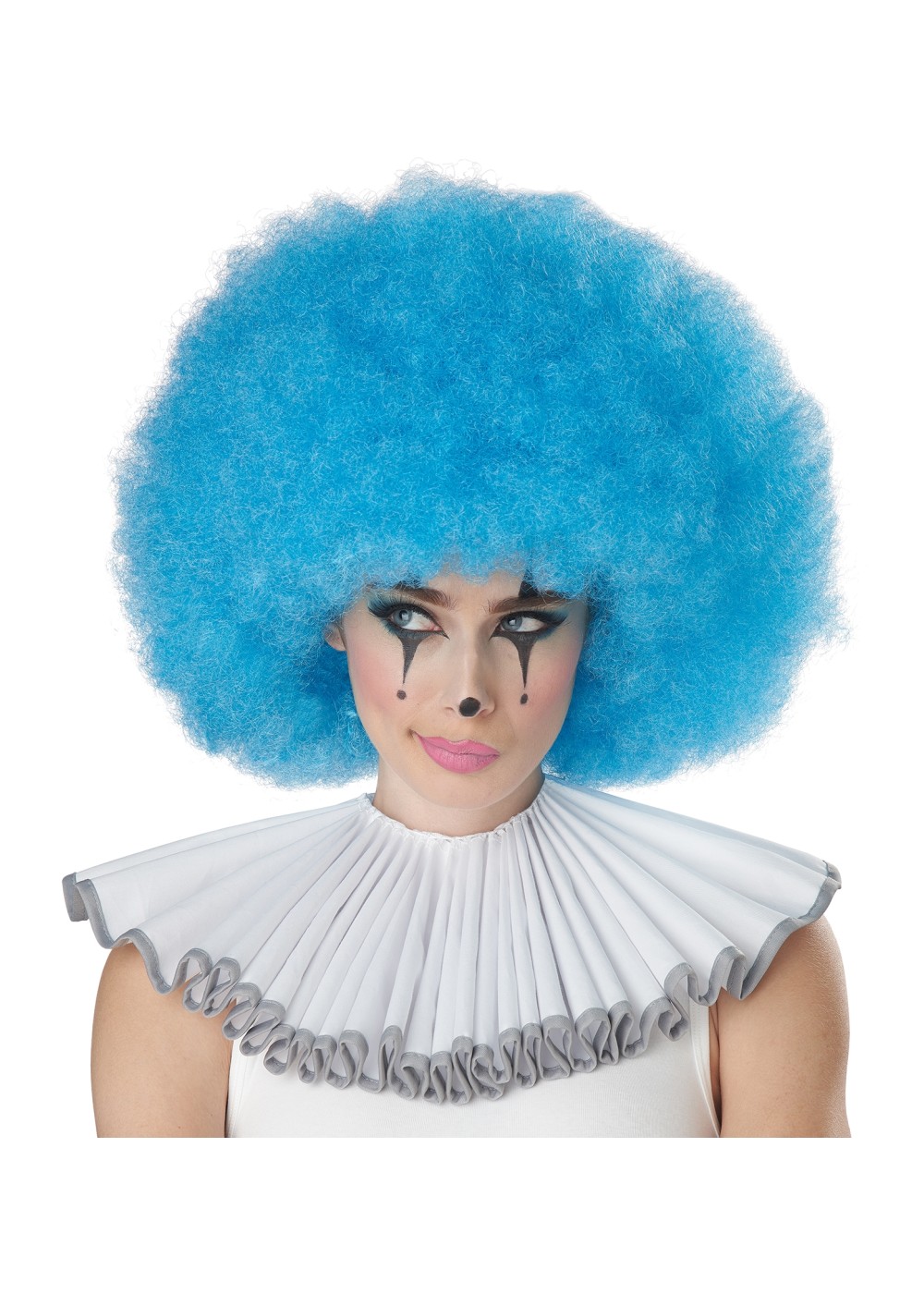 blue wig afro