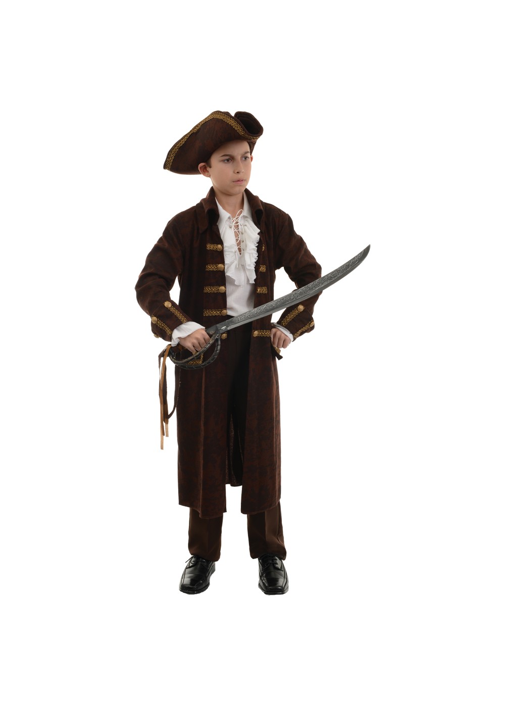 Boys Captain Brown Pirate Costume