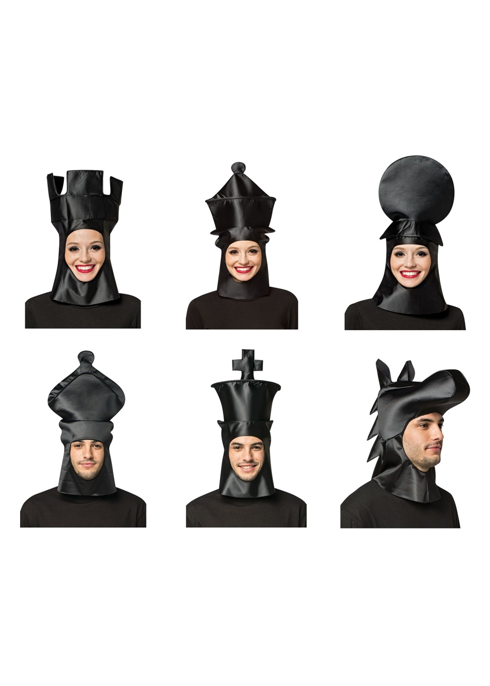Black Chess Piece Group Costume Kit