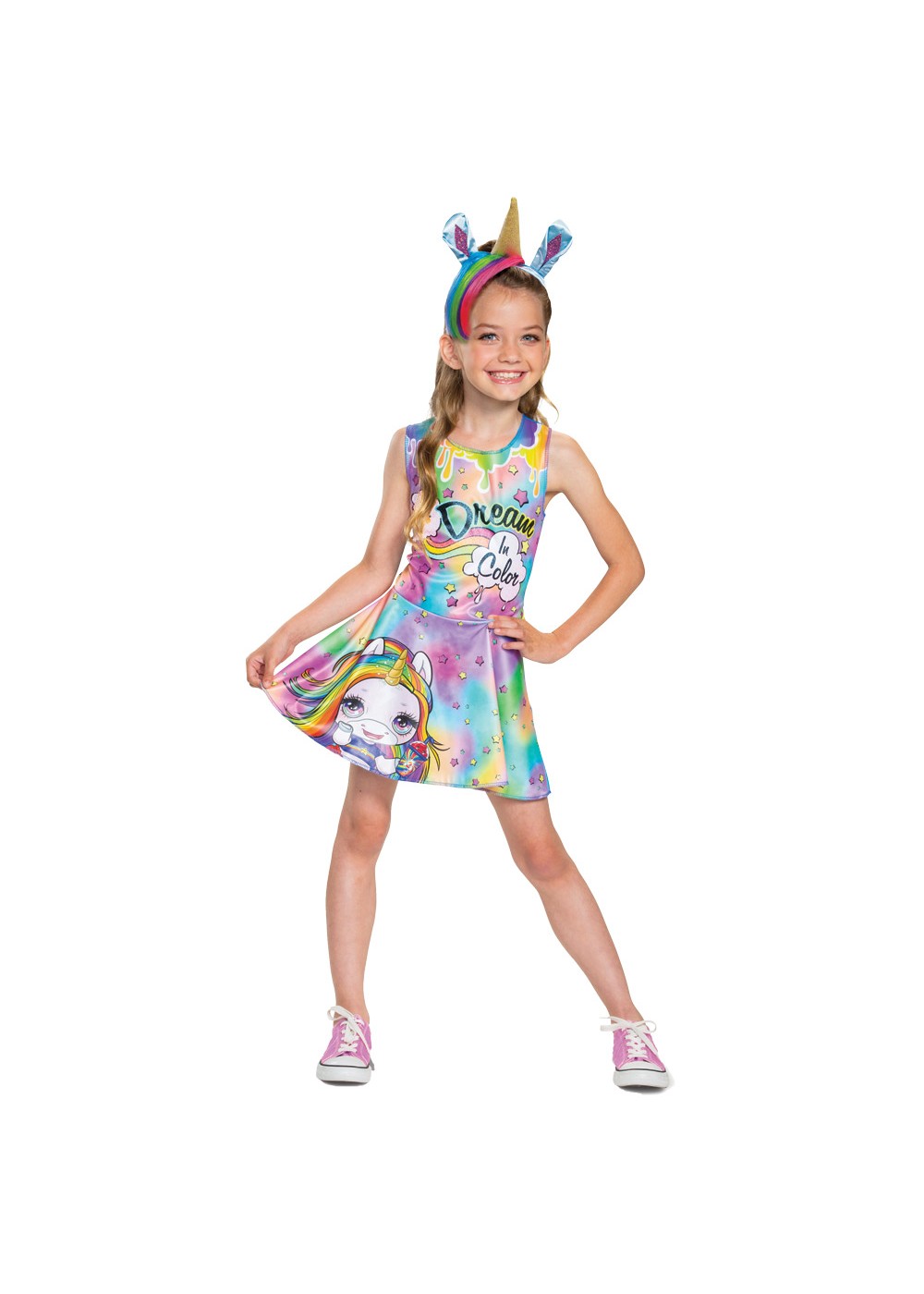 Kids Girls Poopsie Unicorn Rainbow Costume