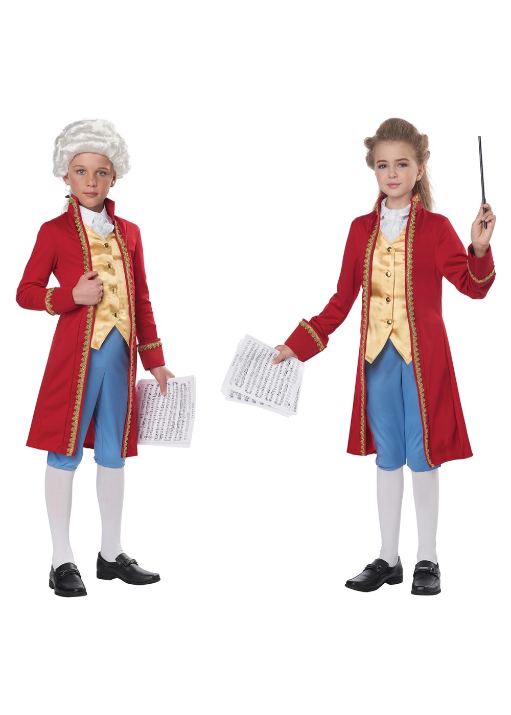 Kids Classical Composer Mozart /amadeus Kid Costume