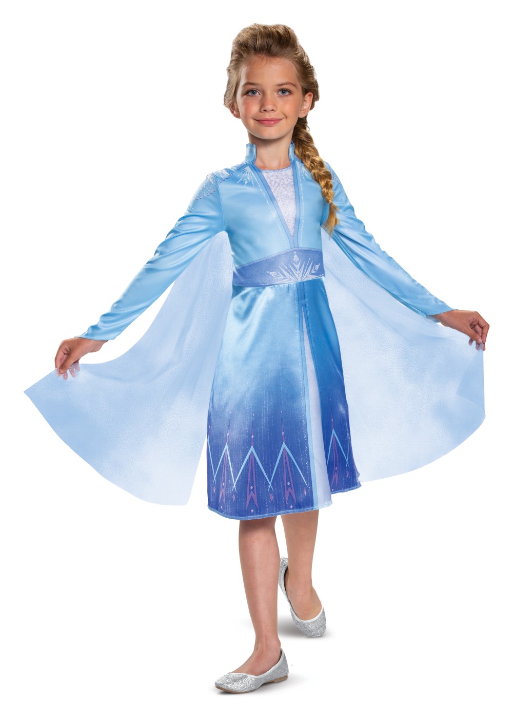 Kids Girls Disney Elsa Classic Costume