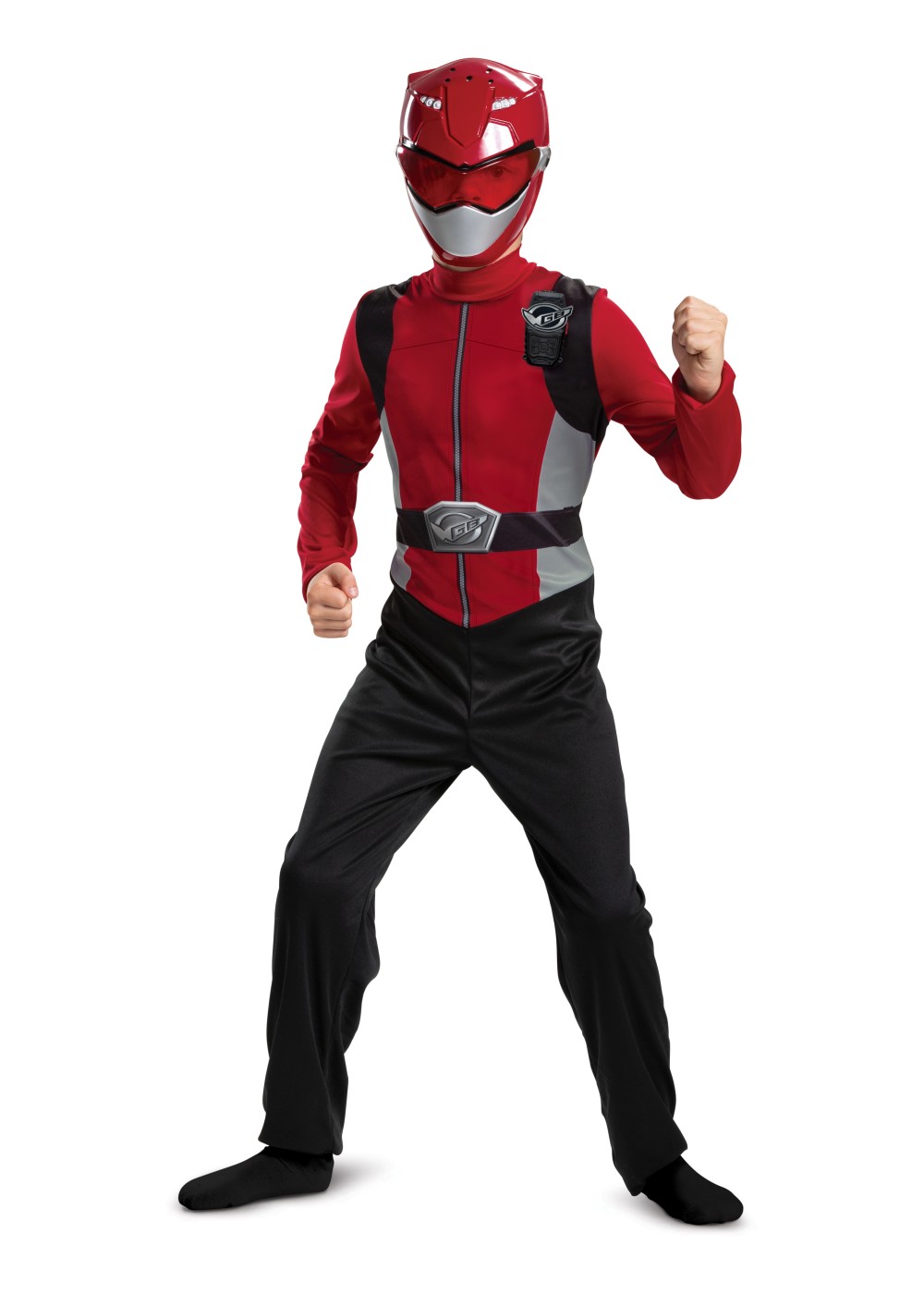 Red Power Ranger Beast Morphers Basic Boys Costume