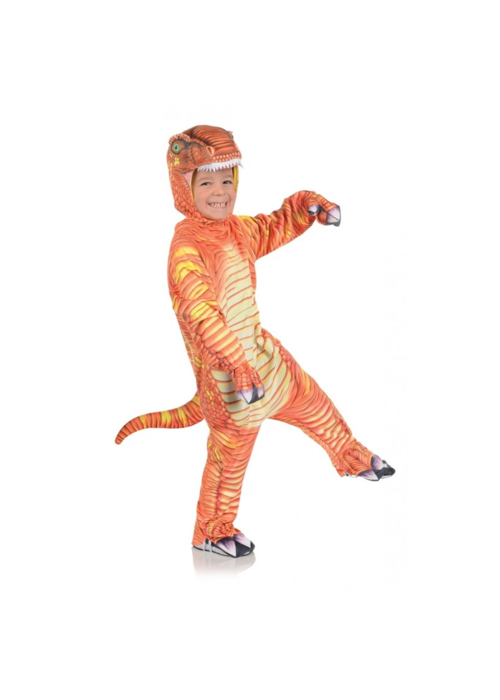 Boys Orange T Rex Costume
