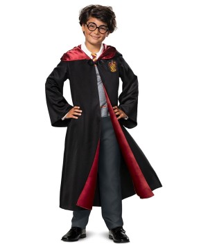 Kids' Deluxe Harry Potter Slytherin Robe Costume - Size 4-6 - Black