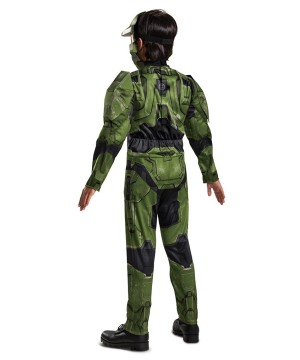 Boys Master Chief Infinite Muscle Costume - Video Game Costumes