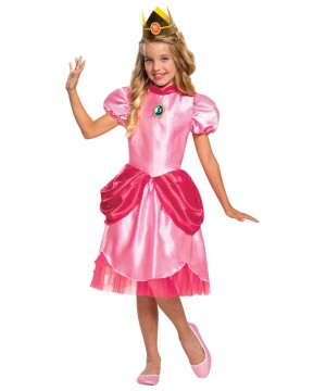 Princess Peach Girls Costume