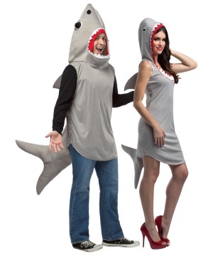 Sand Shark Hoodie Dress Couple