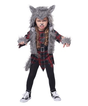 Wee Wolf Toddler Girl Costume
