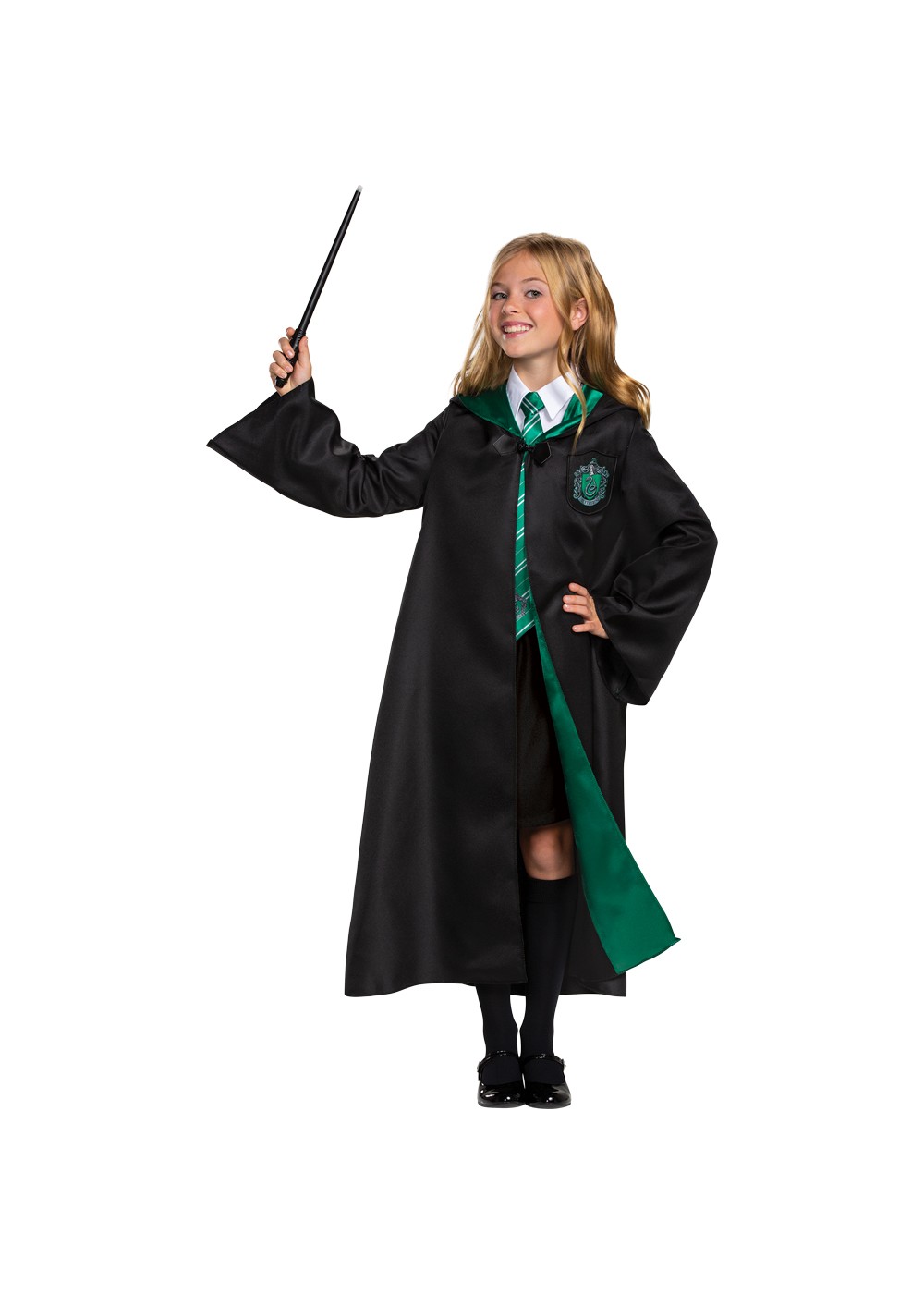 Kids Harry Potter Deluxe Slytherin Robe Child