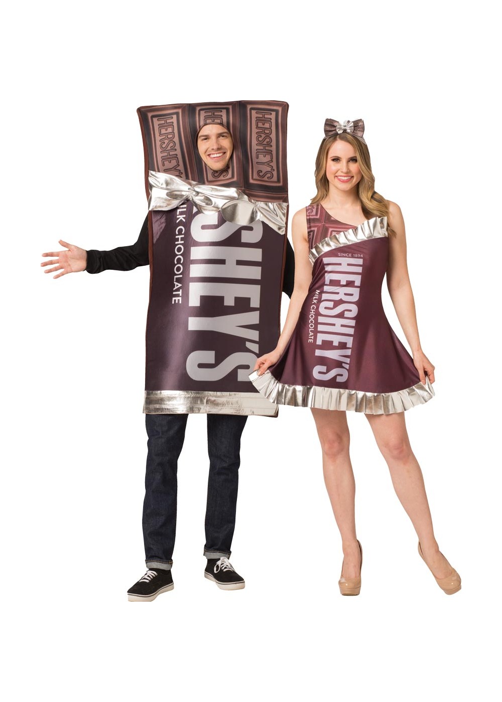 Hershey's Bar Tunic And Dress Couple's Costume