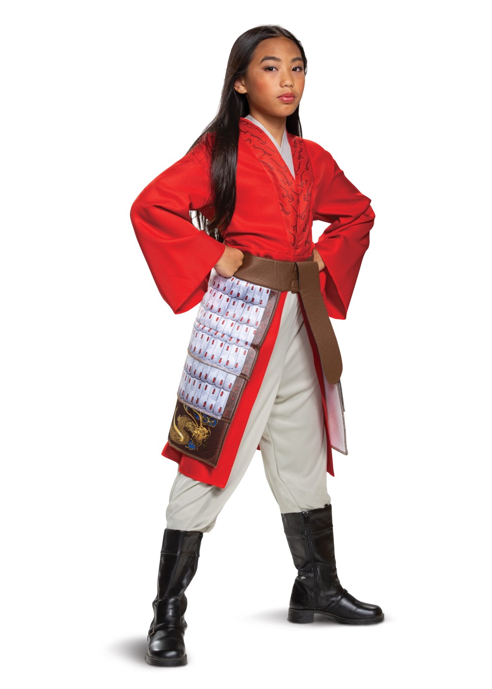 Kids Disney Mulan Red Dress Costume