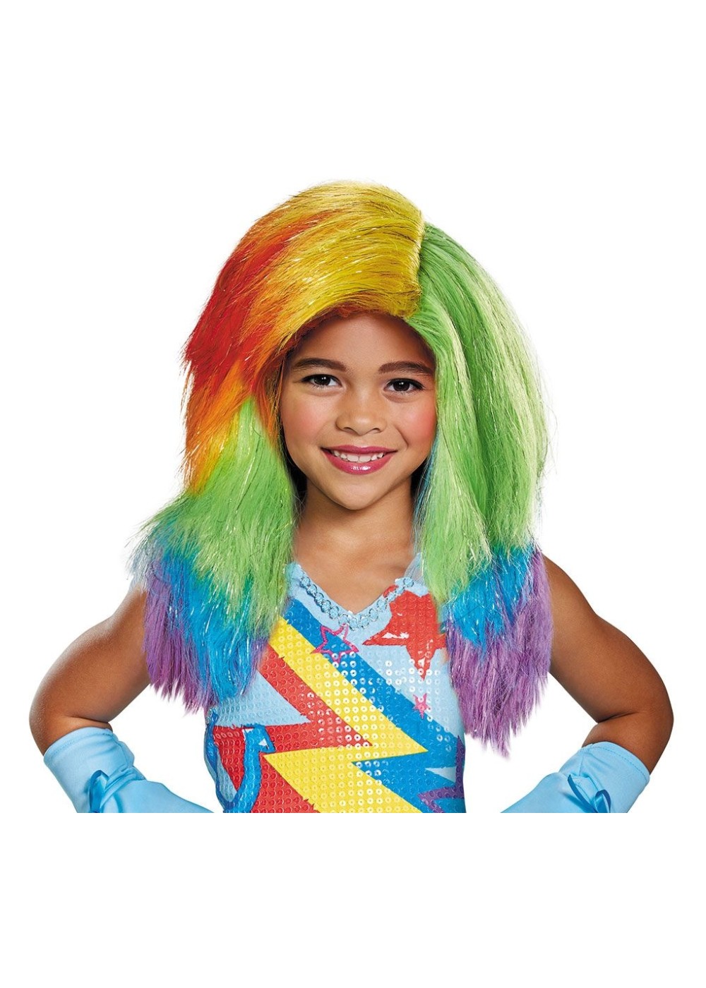 Kids Little Pony Rainbow Dash Child Wig