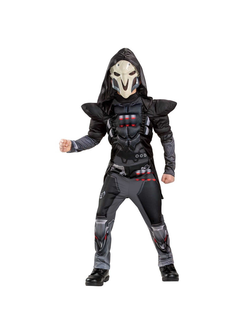 Boys Reaper Overwatch Muscle Costume