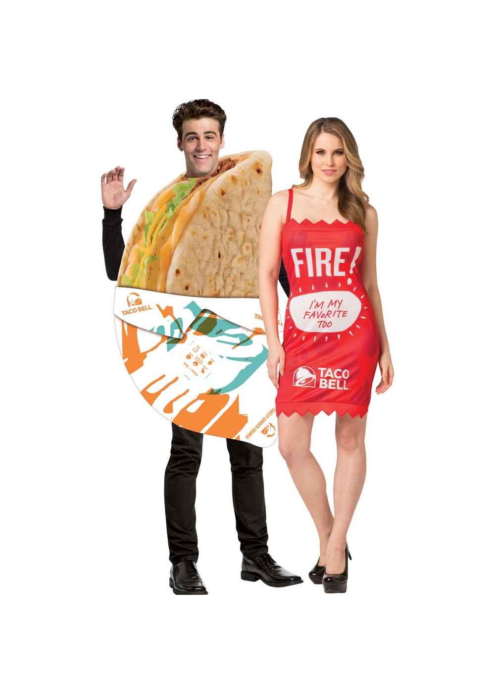 Taco Bell Gordita And Fire Sauce Couple
