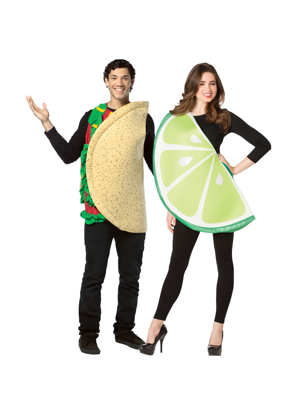Taco Lime Slice Couple Costume