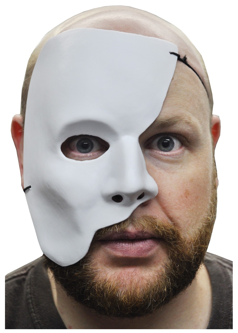 White Half Mask