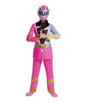 Pink Ranger Dino Fury Kids Costume deluxe