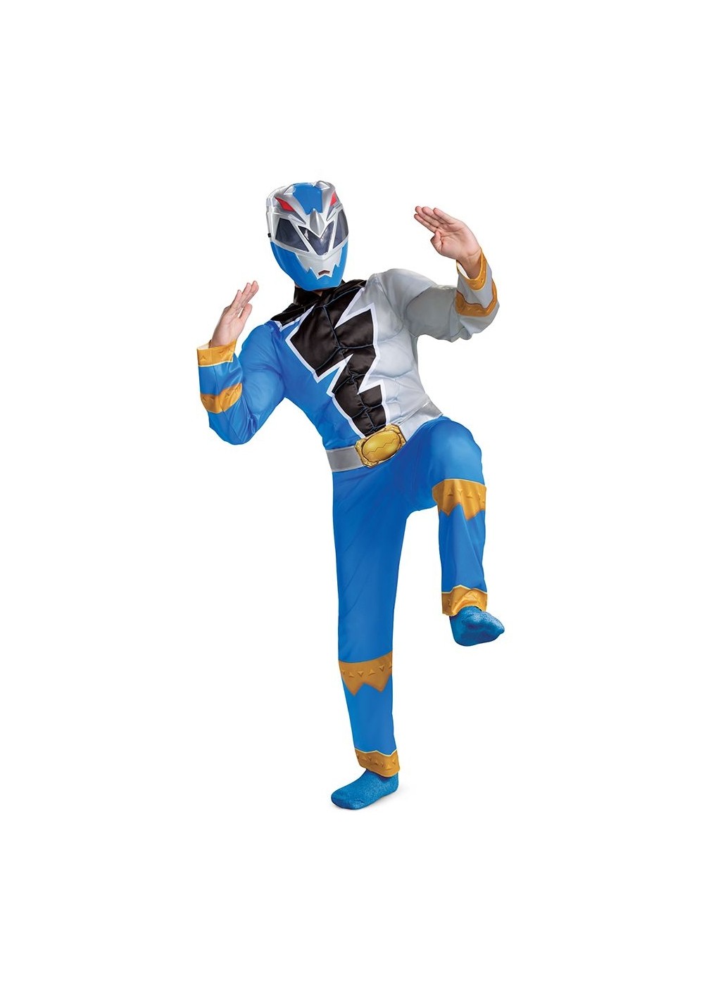 Blue Ranger Dino Fury Muscle Child Costume