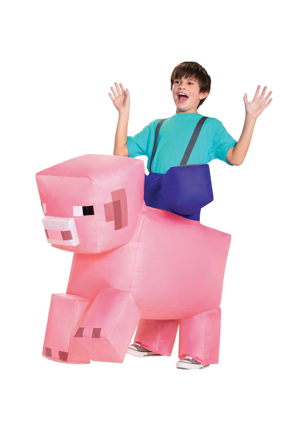Kids Minecraft Ride Inflatable Costume