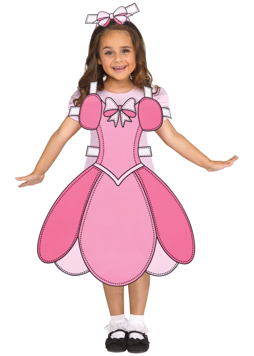 Kids Paper Doll Girl Costume