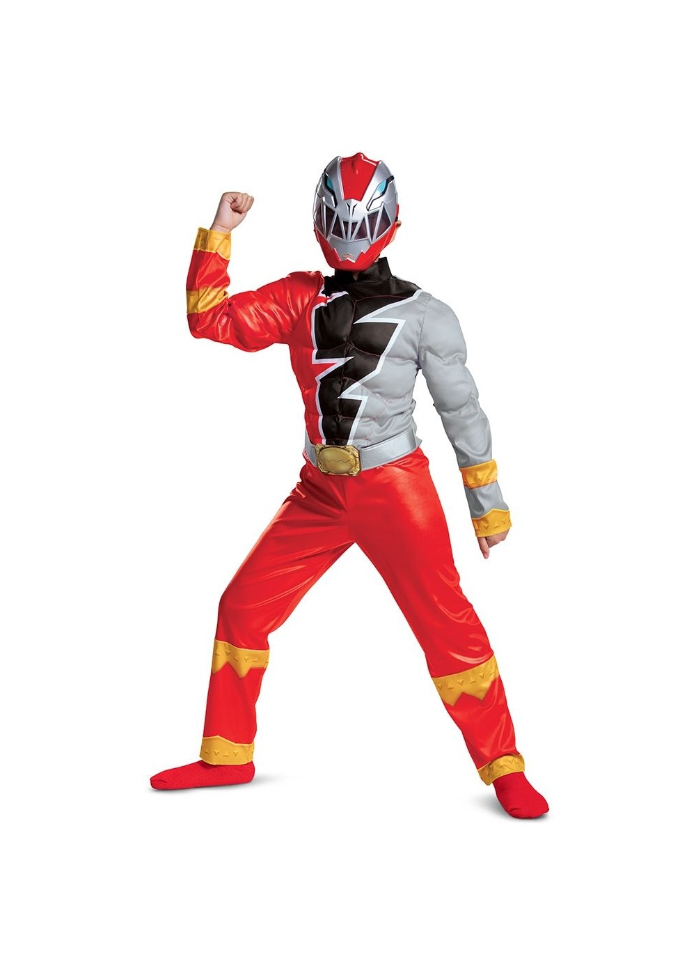 Red Ranger Dino Fury Muscle Child Costume