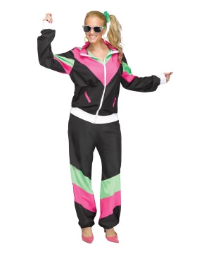 80's Track Suit Women Costume