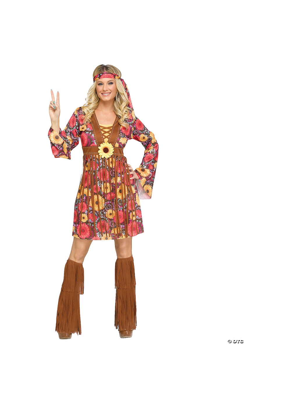 Adult Flower Power Hippie Costume