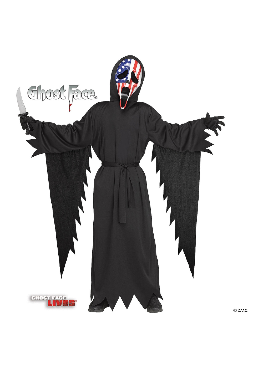 Ghost Face Patriotic Child Costume