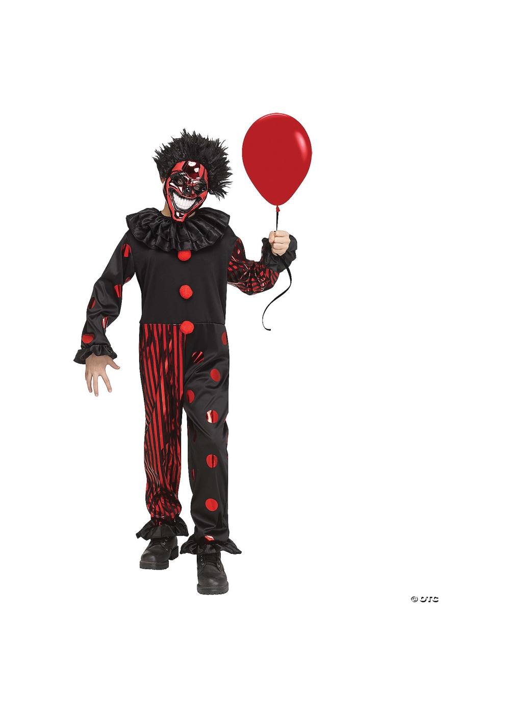 Kids' Chrome Clown Costume