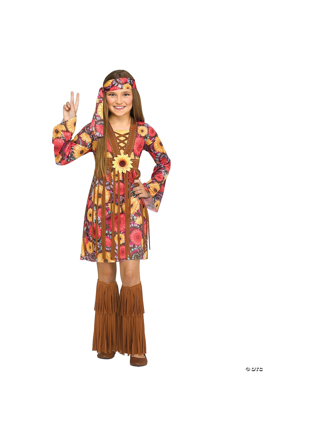 Kids Flower Power Hippie Costume